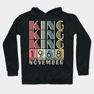 1968 - King November Retro Vintage Birthday Hoodie